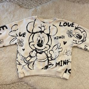 Zara Toddler Minnie Mouse Sweatshirt